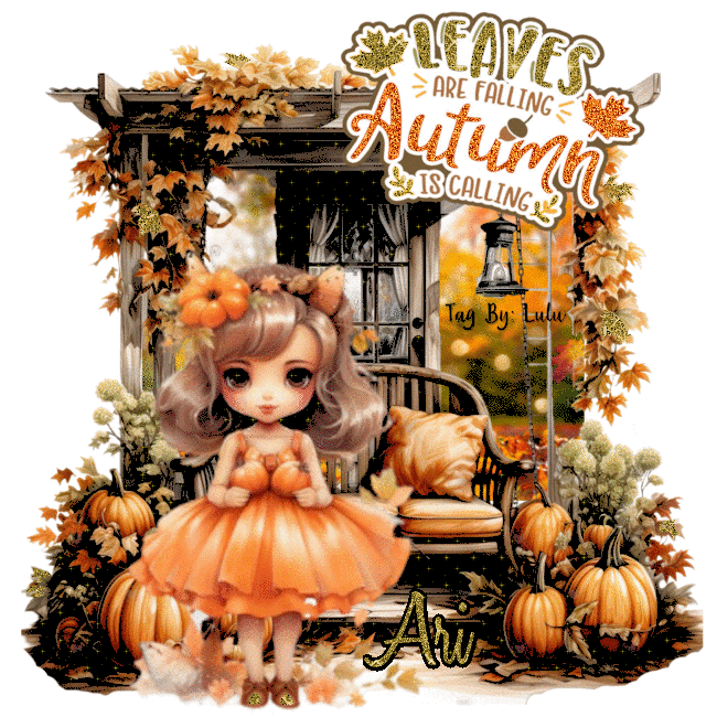 ARI - LEAVES ARE FALLING AUTUMN IS CALLING PUMPKIN GIRL