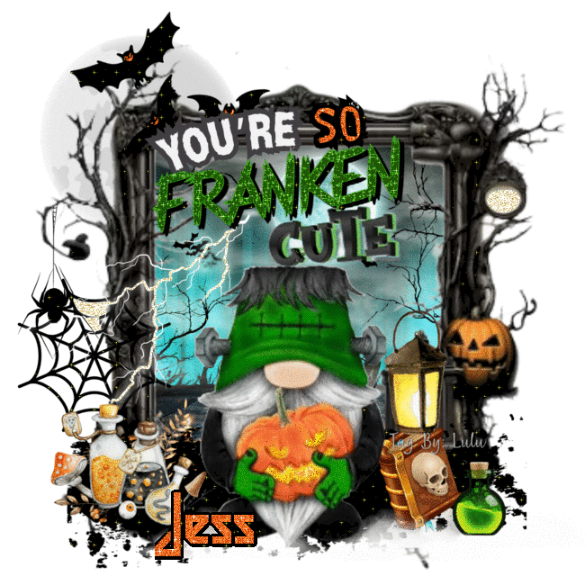 JESS - Gnome You're so Franken Frankenstein Cute Halloween