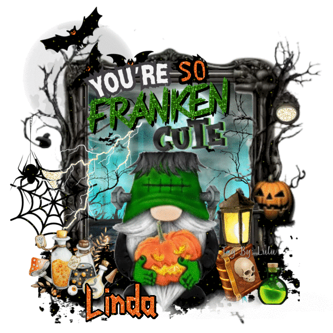 LINDA - Gnome You're so Franken Frankenstein Cute Halloween