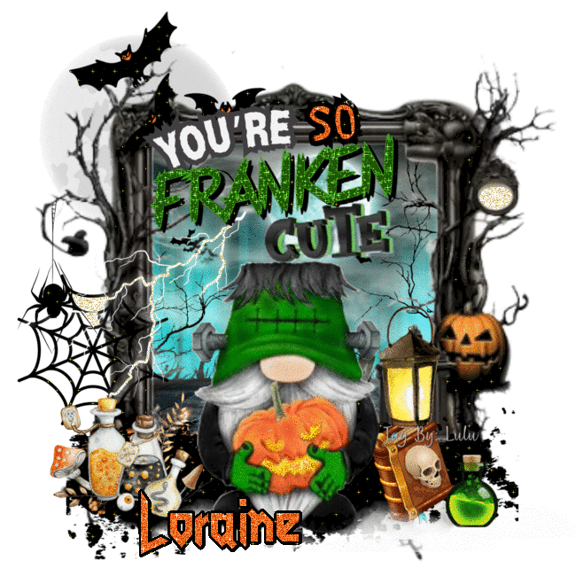 LORAINE - Gnome You're so Franken Frankenstein Cute Halloween