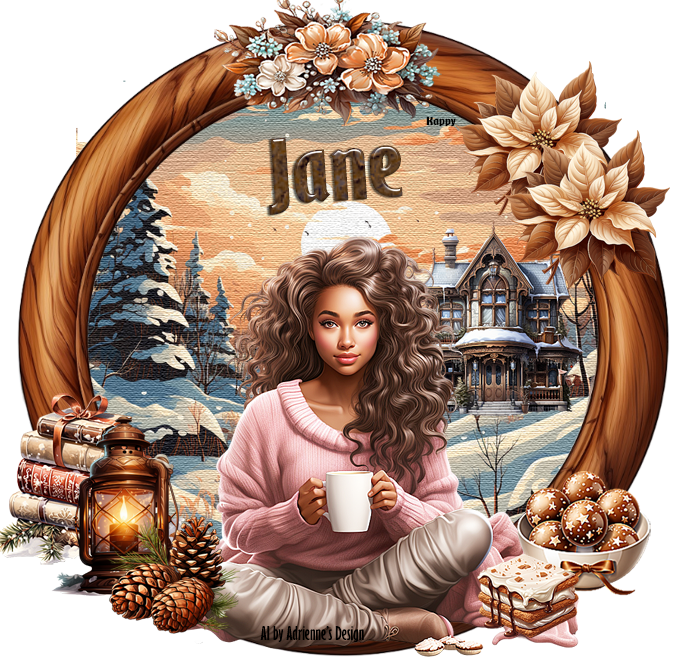 Brunette with drink - Jane
