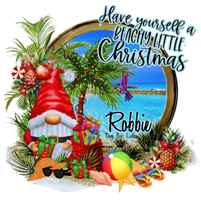 Robbie - Have yourself a Beachy little Christmas Gnome Beach Summer