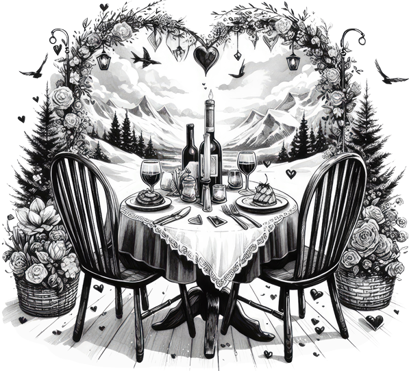Romantic table setting