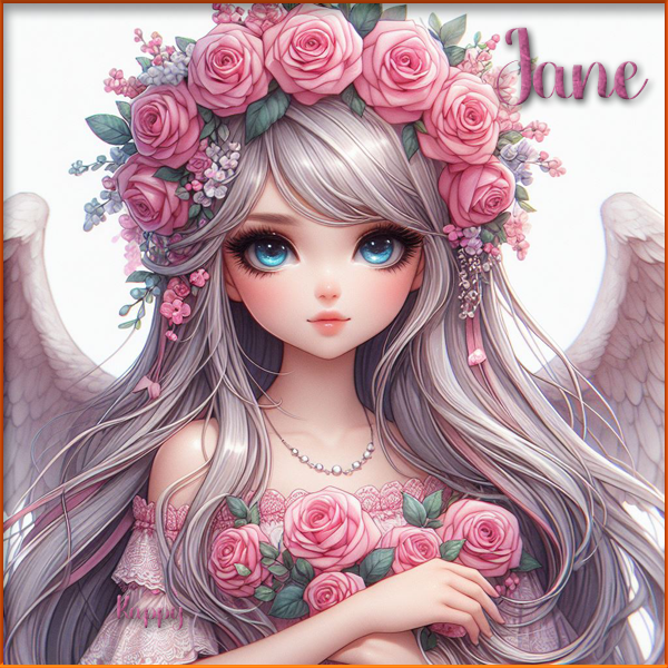Girl with flowers - Jane
