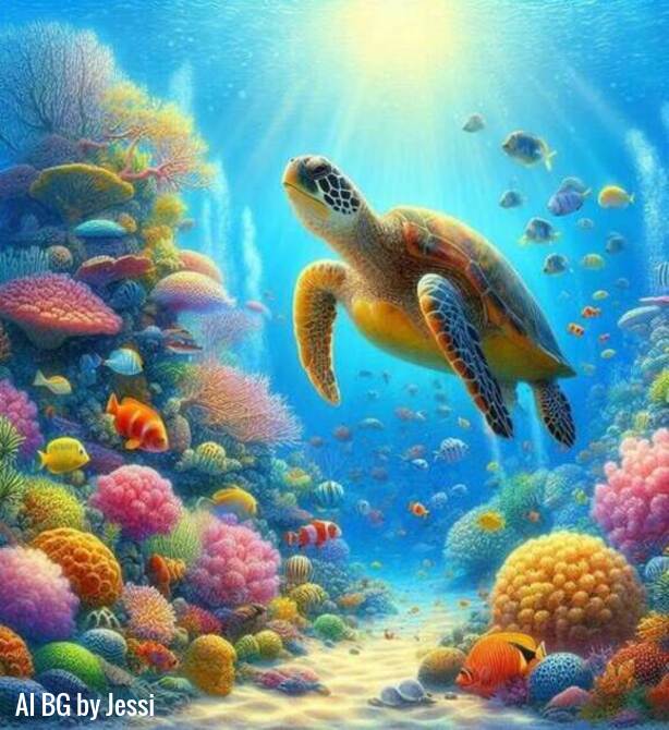 Sea Turtle Background (in Backgrounds)