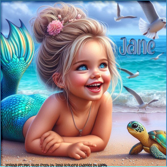 Little blonde mermaid - Jane