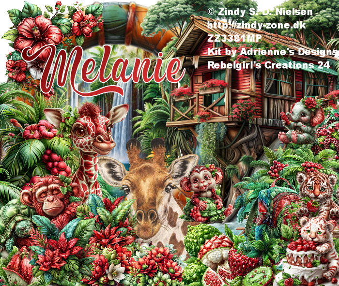 Melanie -Lovely Jungle tag