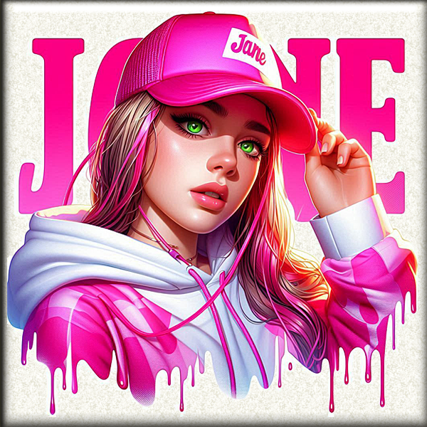 Youn girl in pink - Jane