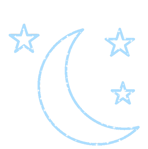 moon and stars