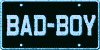 Bad-Boy vanity plate
