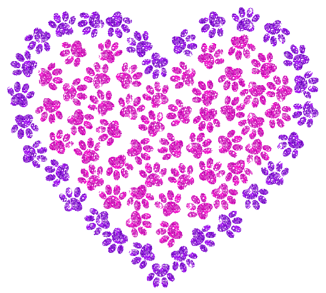 heart with paw prints