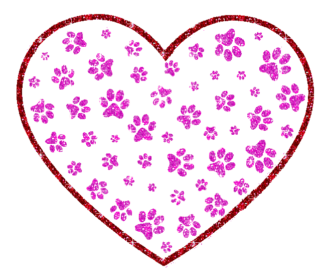 heart with paw prints