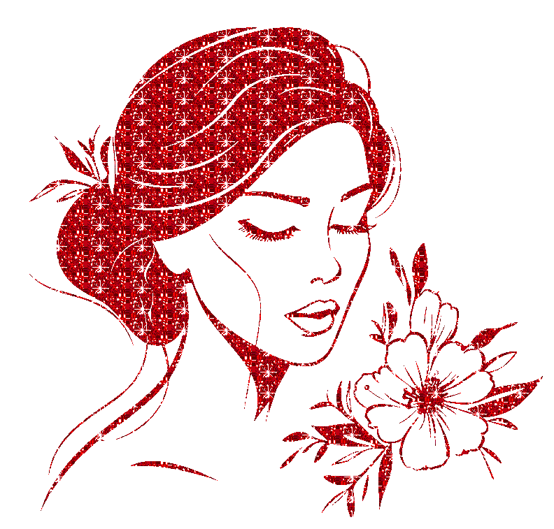 girl with flowers