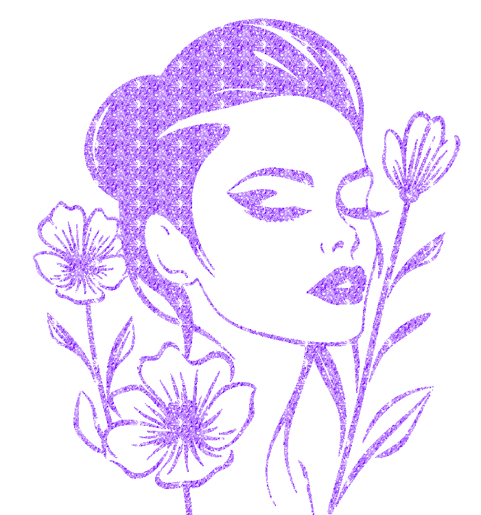 girl with flowers