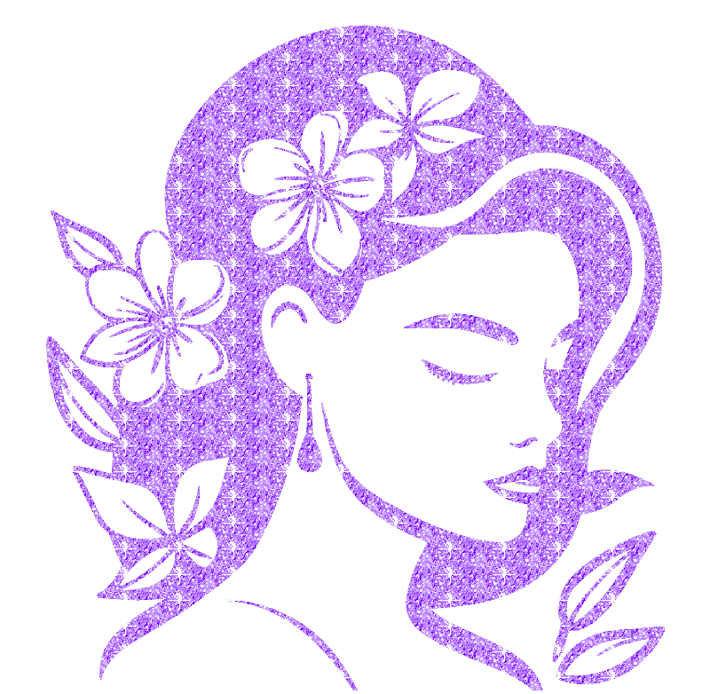 girl with flowers