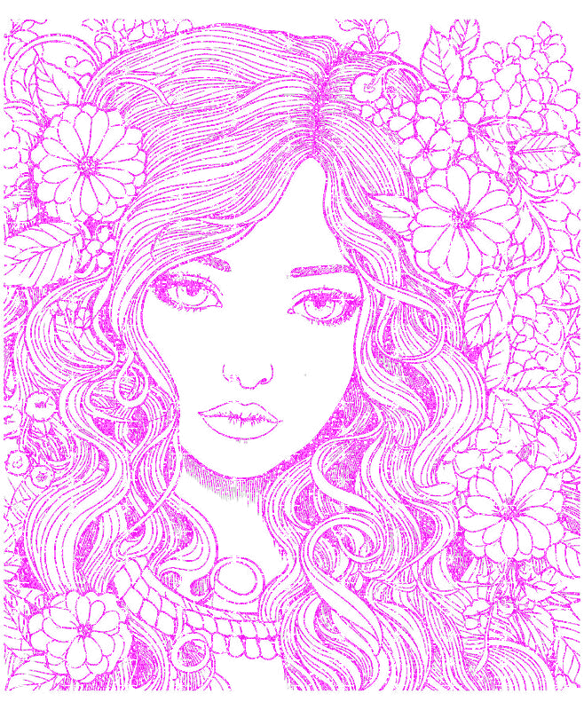 girl with flowers