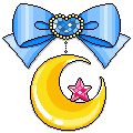 bow with dangling moon
