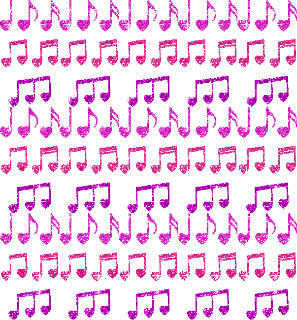heart shaped musical notes