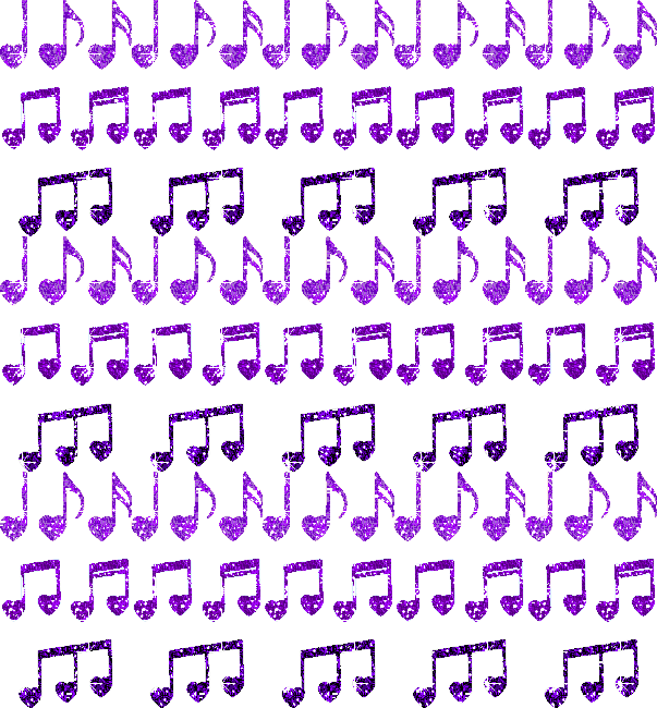heart shaped musical notes