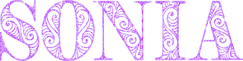 Sonia (in Glitter Text)