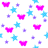 butterflies and stars