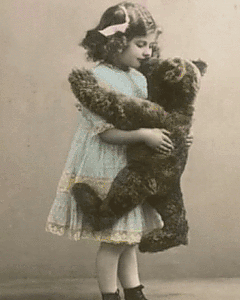 girl and her bear
