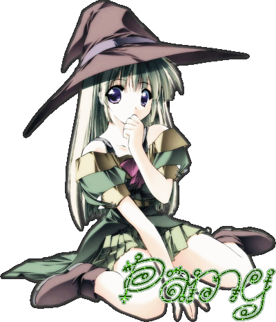 Pamy green anime girl