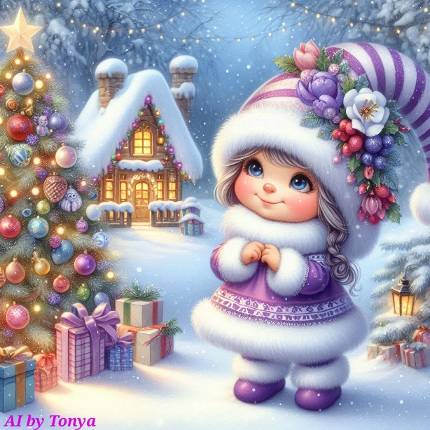 Cute Christmas girl #2