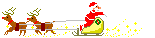 santa and reindeer