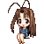 sitting mini girl