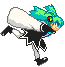 running anime girl