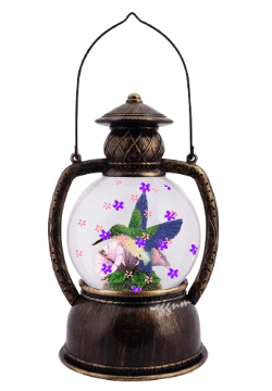 hummingbird snow globe