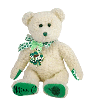 Miss G bear - st Patrick's day