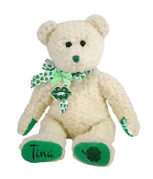 Tina bear - st Patrick's day
