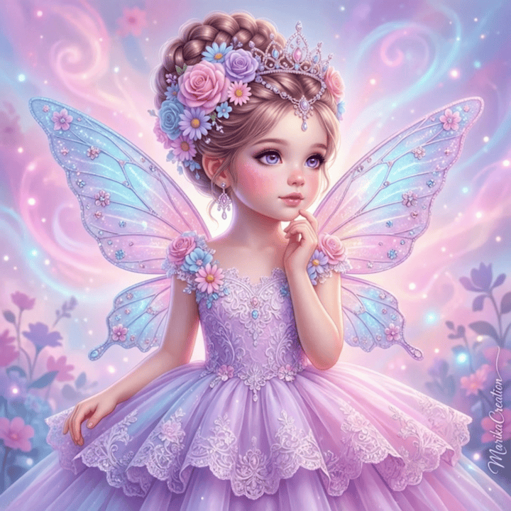 Easter Fairy different variants of the animation