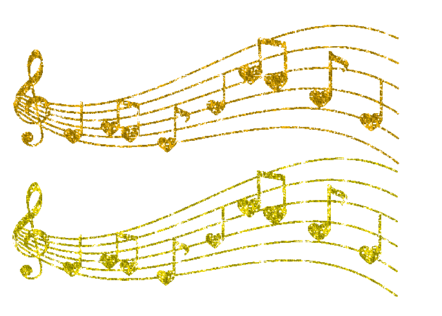 musical notes with hearts