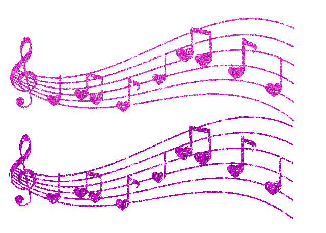 musical notes with hearts