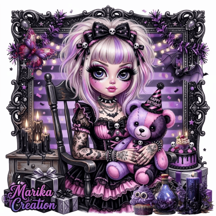 Birthday Goth girl 2