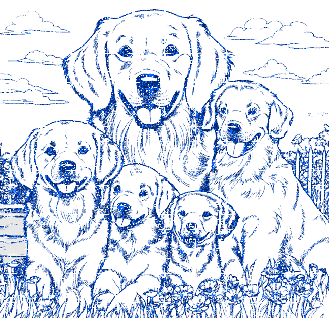 dog Golden retrievers