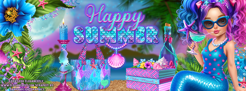 Happy Summer CuteMermaid FB cov