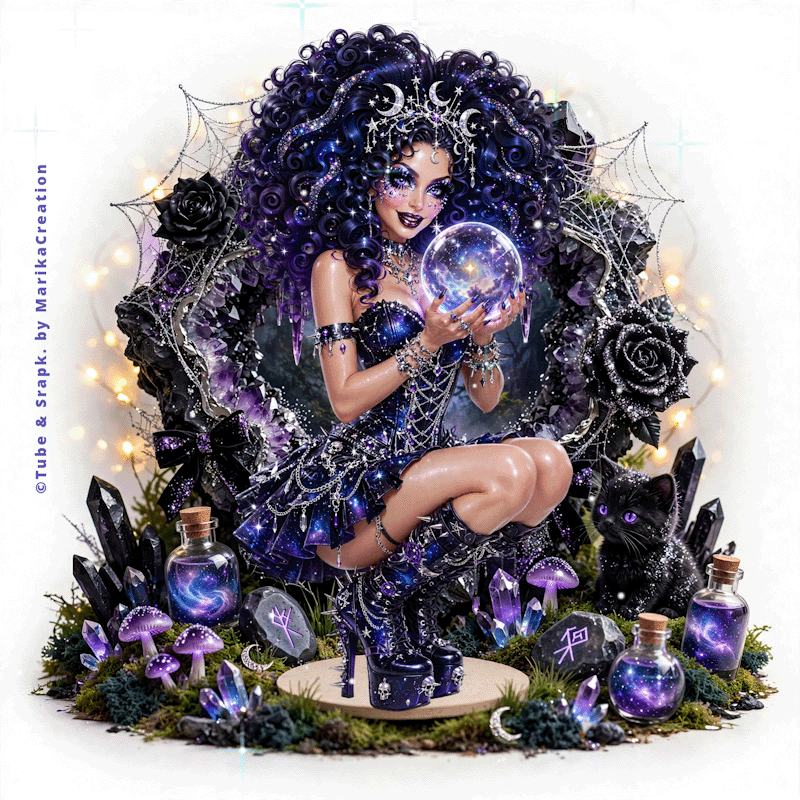 Galaxy Moon witch