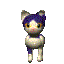purple 3d cat kick