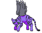 purple tiger flying