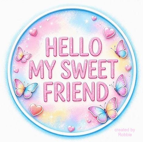 Hello my Sweet Friend