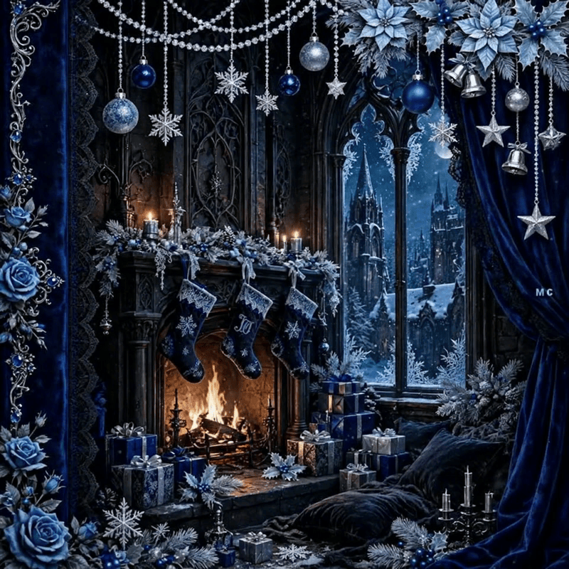 Christmas BG Blue