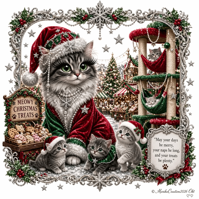 Christmas cat's