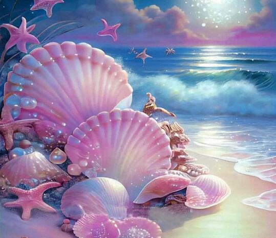 Seashell & Pearls- Background