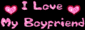 I love my boyfriend text graphic